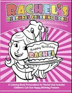 Rachel's Birthday Coloring Book Kids Personalized Books