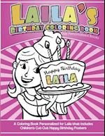 Laila's Birthday Coloring Book Kids Personalized Books