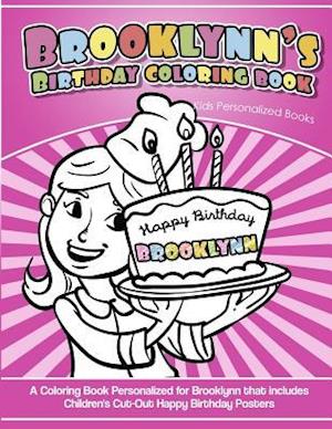 Brooklynn's Birthday Coloring Book Kids Personalized Books