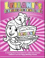 Leilani's Birthday Coloring Book Kids Personalized Books