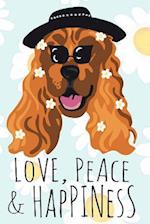 Peace, Love & Happiness Boho Chic Dog