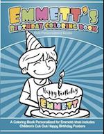 Emmett's Birthday Coloring Book Kids Personalized Books