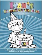 Ivan's Birthday Coloring Book Kids Personalized Books