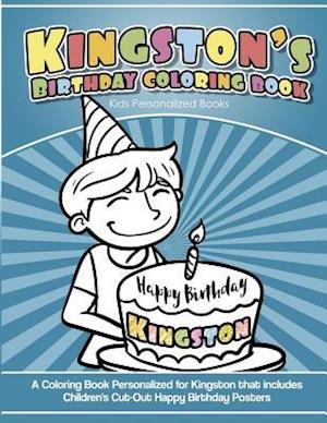 Kingston's Birthday Coloring Book Kids Personalized Books