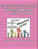 Whimsy Word Search Coloring Books, Whimsical Lyrics, Letters and Pictograms