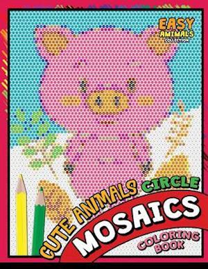 Cute Animals Circle Mosaics Coloring Book