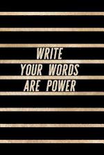 Write Your Words Are Power