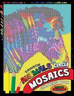 Rainbow Animals Circle Mosaics Coloring Book