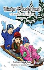 Travel Size Coloring Book for Adults: Winter Wonderland: 5x8 Coloring Book for Adults of Winter With Snowmen, Winter Landscapes, Country Scenes, Cozy 