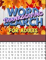 Thanksgiving Word Search for Adults