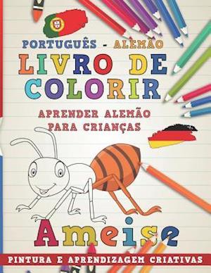 Livro de Colorir Português - Alemão I Aprender Alemão Para Crianças I Pintura E Aprendizagem Criativas