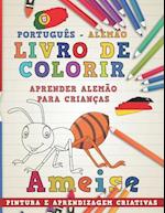 Livro de Colorir Português - Alemão I Aprender Alemão Para Crianças I Pintura E Aprendizagem Criativas