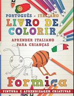 Livro de Colorir Português - Italiano I Aprender Italiano Para Crianças I Pintura E Aprendizagem Criativas