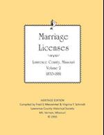 Lawrence County Missouri Marriages 1870-1881