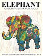 Elephant Coloring Book for Adult