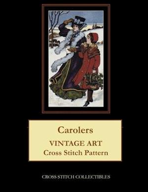 Carolers: Vintage Art Cross Stitch Pattern