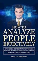 How to Analyze People Effectively