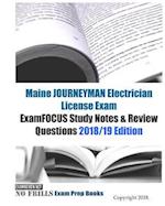 Maine JOURNEYMAN Electrician License Exam ExamFOCUS Study Notes & Review Questions