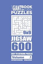 The Giant Book of Logic Puzzles - Jigsaw 600 Easy to Extreme Puzzles (Volume 1)