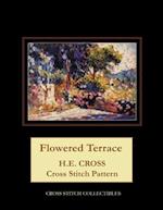 The Flowered Terrace: H.E. Cross cross stitch pattern 