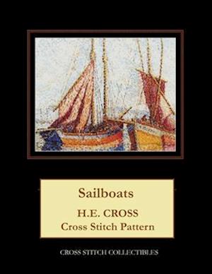 Sailboats: H.E. Cross cross stitch pattern