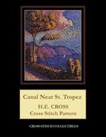 Canal Near St. Tropez: H.E. Cross cross stitch pattern 