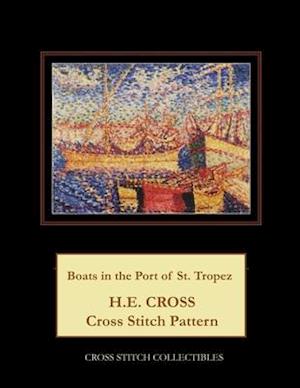 Boats in the Port of St. Tropez: H.E. Cross cross stitch pattern