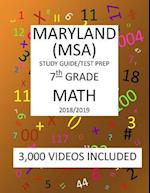 7th Grade MARYLAND MSA, 2019 MATH, Test Prep