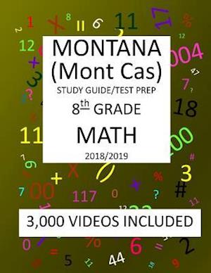 8th Grade MONTANA Mont Cas, 2019 MATH, Test Prep