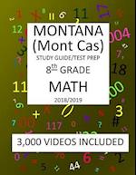 8th Grade MONTANA Mont Cas, 2019 MATH, Test Prep