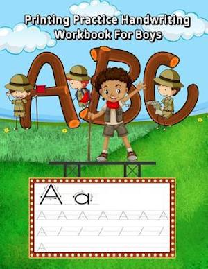 Printing Practice Handwriting Workbook for Boys