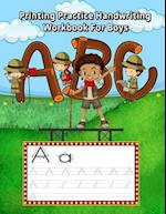 Printing Practice Handwriting Workbook for Boys