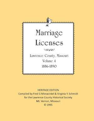 Lawrence County Missouri Marriages 1886-1890