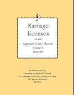 Lawrence County Missouri Marriages 1893-1897