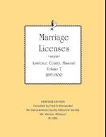 Lawrence County Missouri Marriages 1897-1900