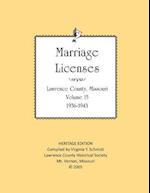 Lawrence County Missouri Marriages 1936-1943