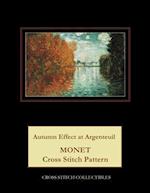 Autumn Effect at Argenteuil: Monet Cross Stitch Pattern 