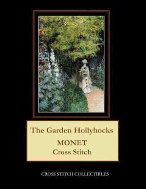 The Garden Hollyhocks: Monet Cross Stitch Pattern