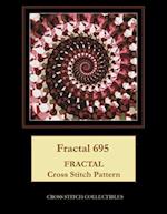 Fractal 695: Fractal Cross Stitch Pattern 