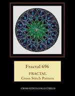 Fractal 696: Fractal Cross Stitch Pattern 