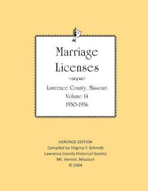 Lawrence County Missouri Marriages 1930-1936