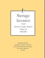 Lawrence County Missouri Marriages 1930-1936