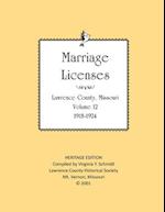 Lawrence County Missouri Marriages 1918-1924