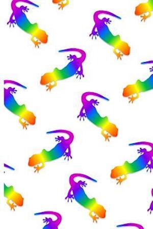 Rainbow Salamander Pattern Notebook