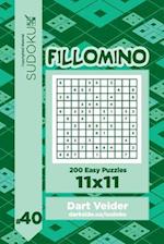 Sudoku Fillomino - 200 Easy Puzzles 11x11 (Volume 40)
