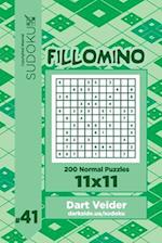 Sudoku Fillomino - 200 Normal Puzzles 11x11 (Volume 41)