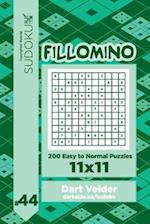 Sudoku Fillomino - 200 Easy to Normal Puzzles 11x11 (Volume 44)