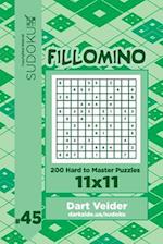 Sudoku Fillomino - 200 Hard to Master Puzzles 11x11 (Volume 45)