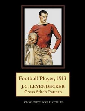 Football Player, 1913: J.C. Leyendecker Cross Stitch Pattern