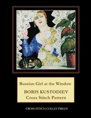 Russian Girl at the Window: Boris Kustodiev Cross Stitch Pattern